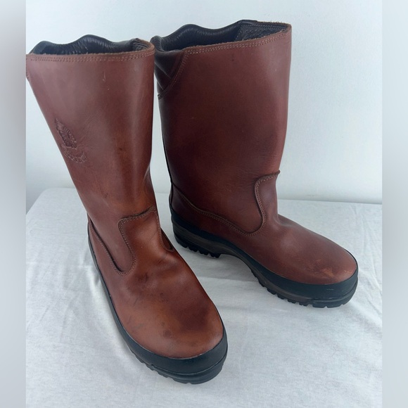 Chippewa Men's Boots Size Pull On 12” Work Boots